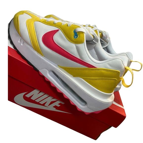 NIKE AIR MAX DAWN SNEAKERS RUNNING VIVID SULFUR RED SZ 10 MEN ATHLETIC ATHEISURE - Picture 6 of 16